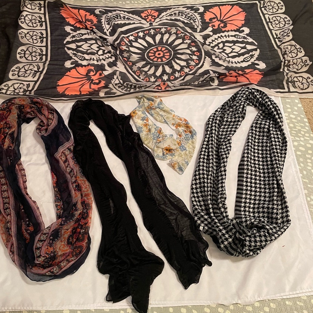 Scarf Bundle,‎ Set of 5, OS